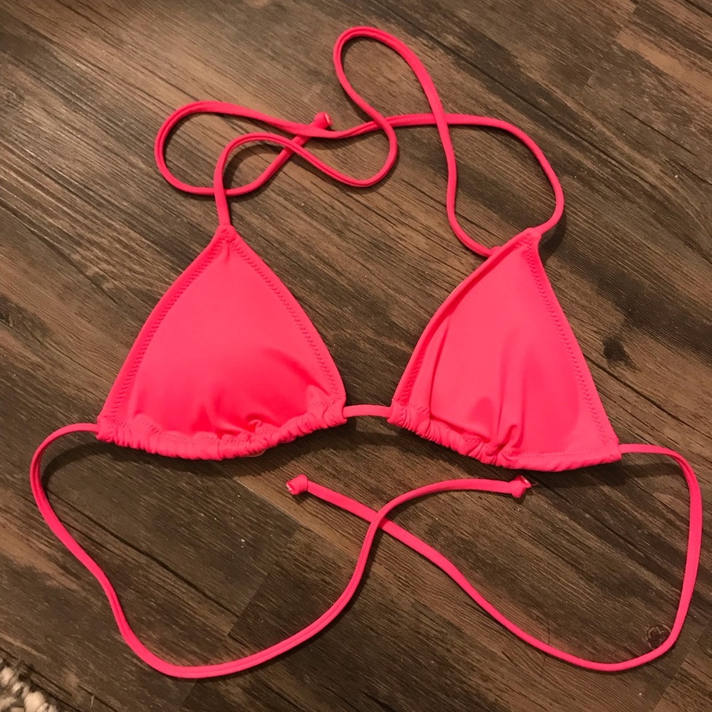 Hot pink bikini top